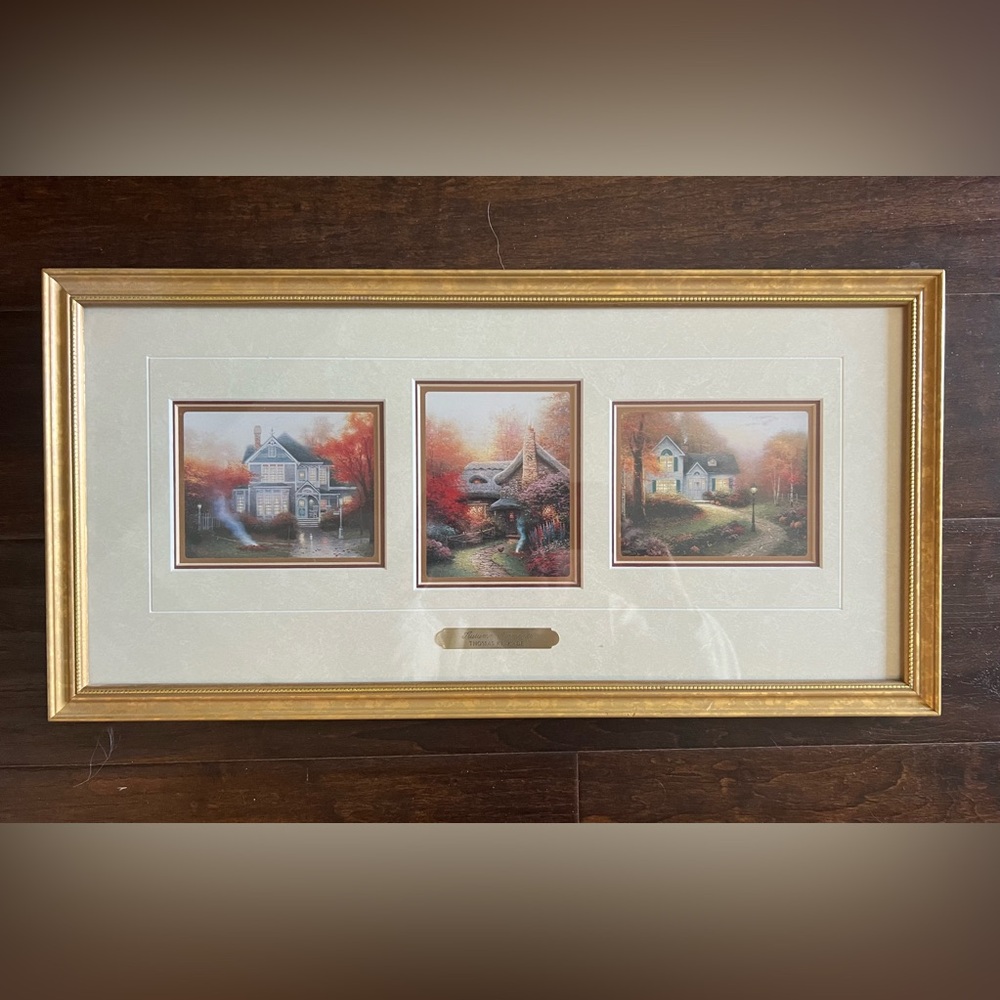 Thomas Kinkade - Autumn Moment  COA + Signed